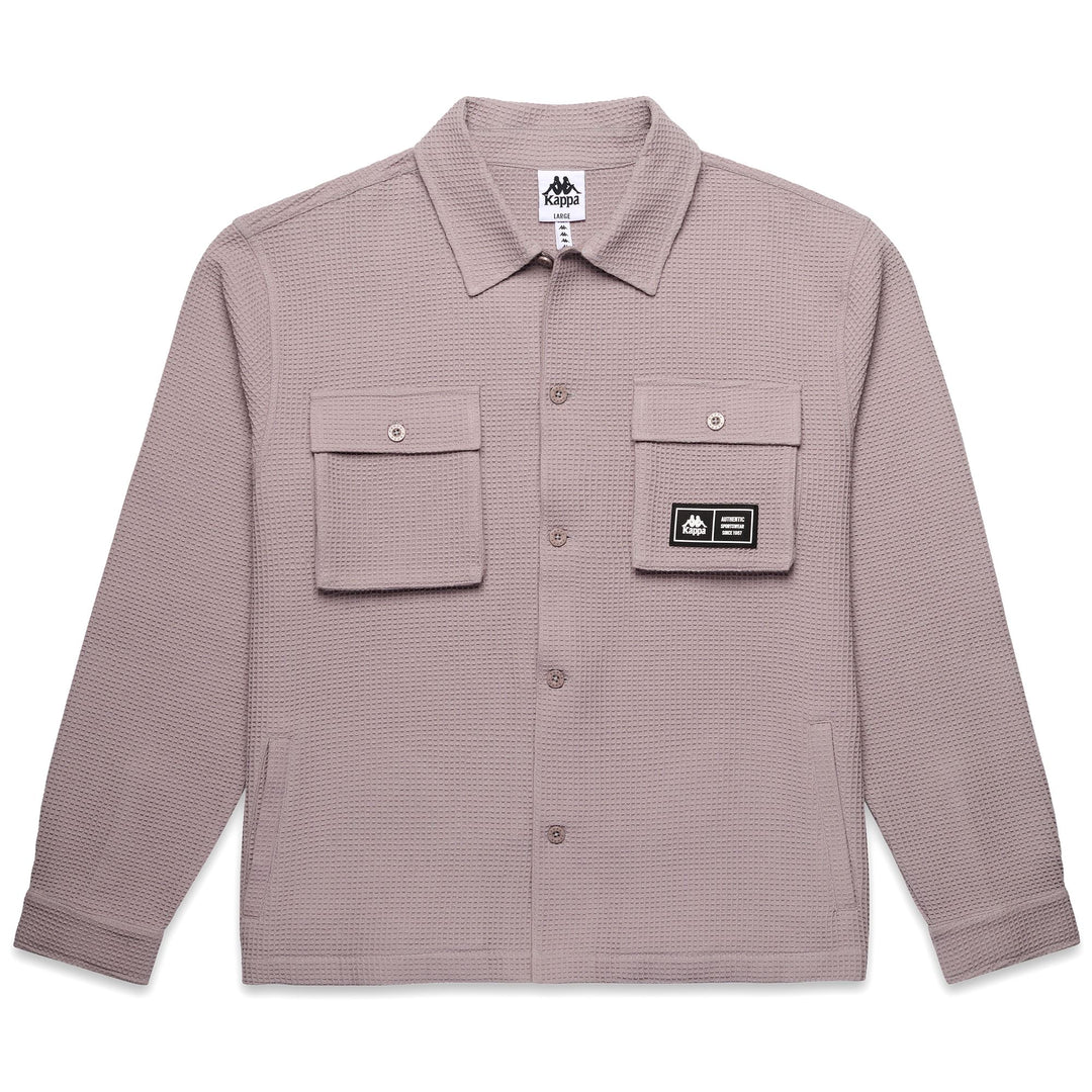 Light Grey Men's Classic Sport Overshirt with Comfort Fit 01