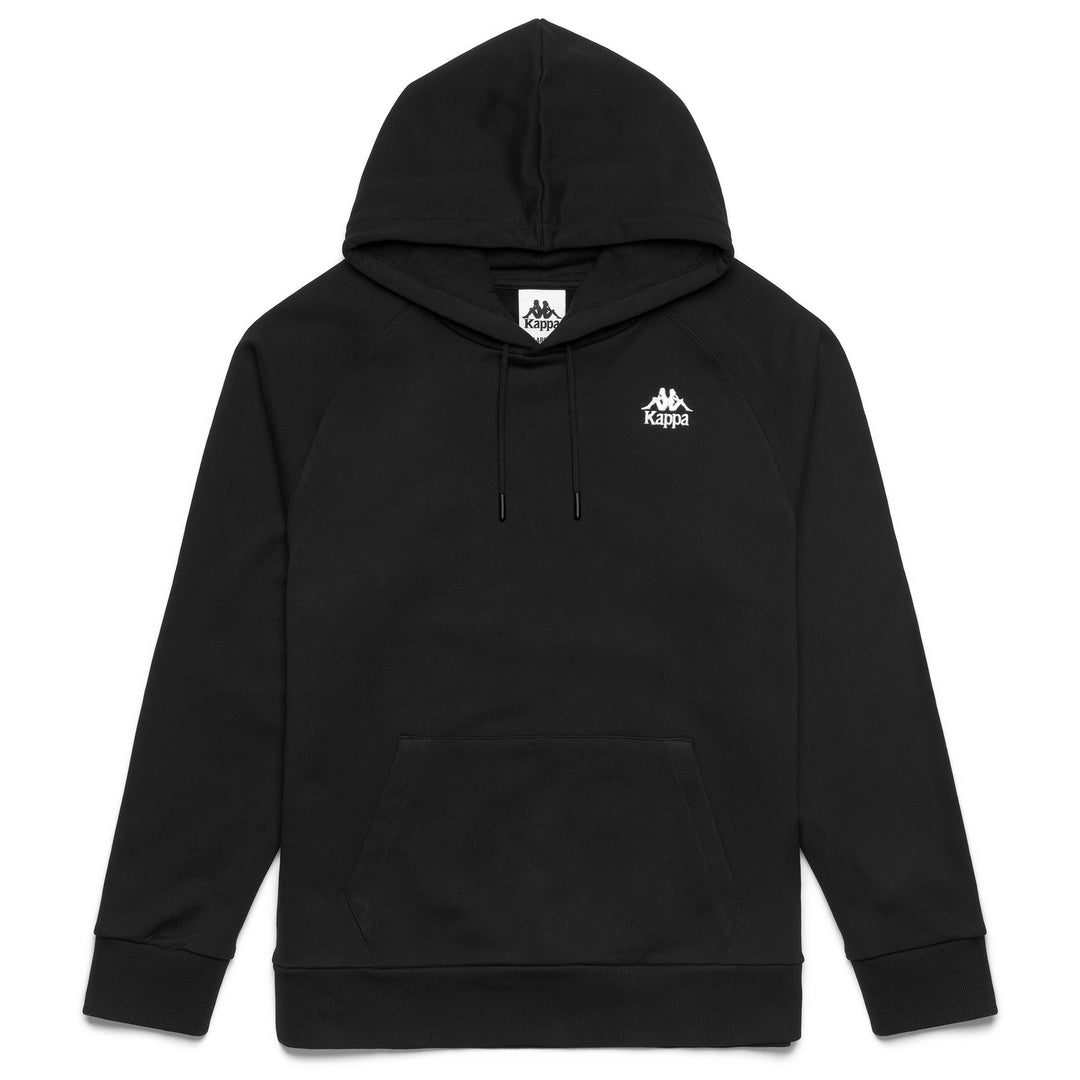 Black French Terry Hoodie with Kangaroo Pocket 01