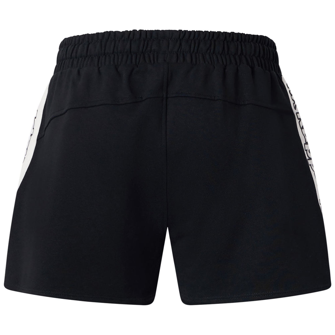 Black Women's Sportstyle Shorts with Elastic Waist and Pockets main