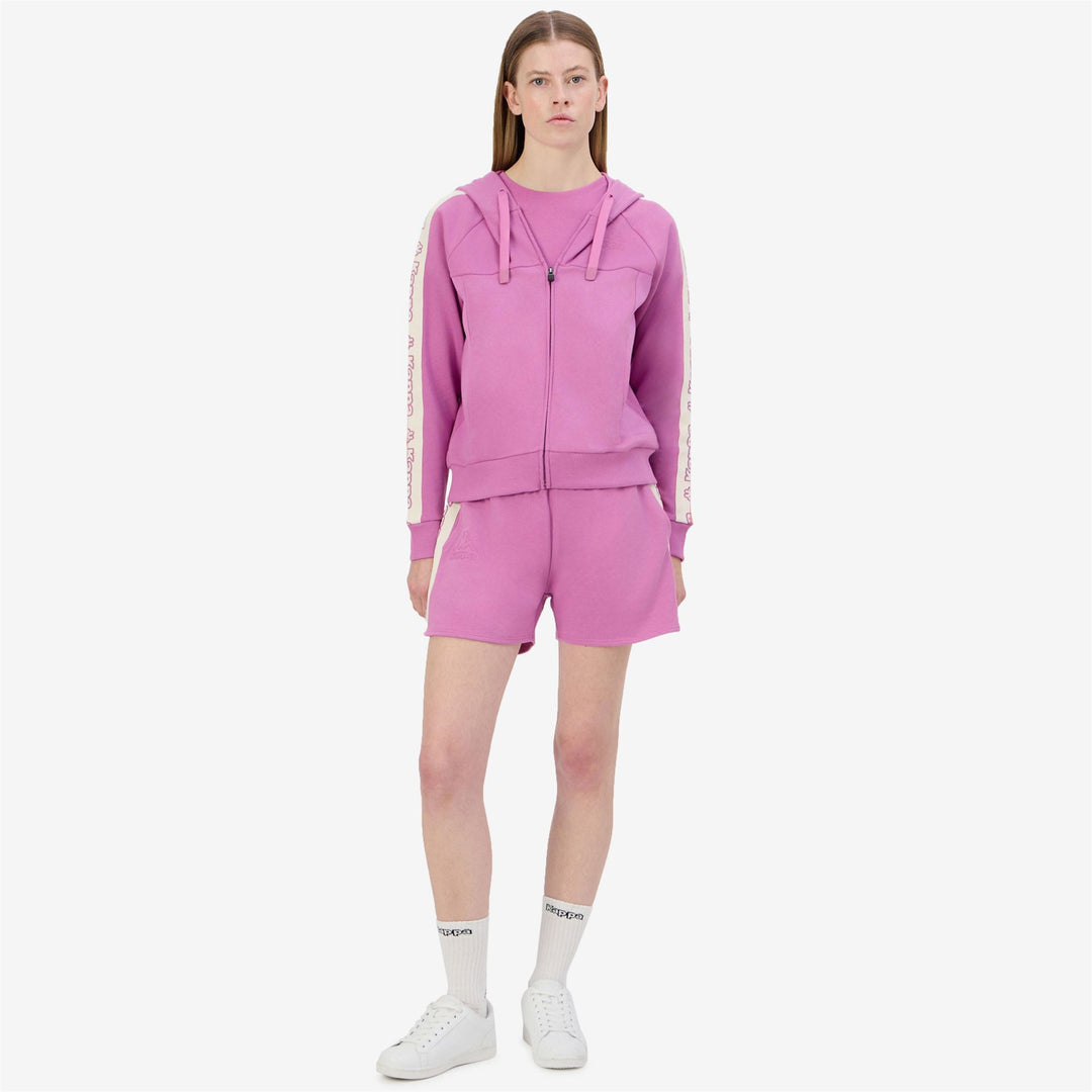 Violet Red Women's Sportstyle Shorts with Adjustable Waist 01