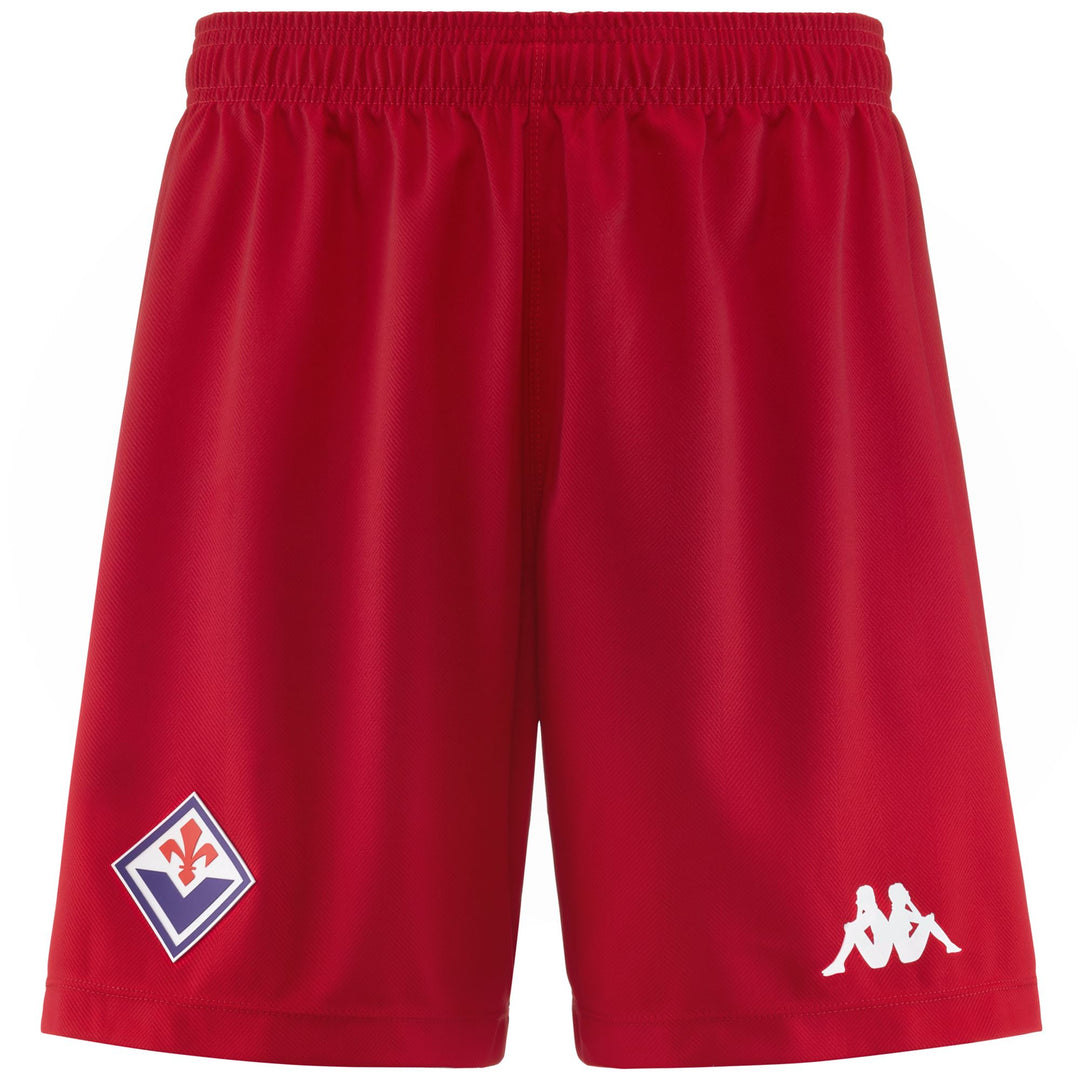 Pantalón corto de fútbol rojo de la ACF Fiorentina para hombre 01