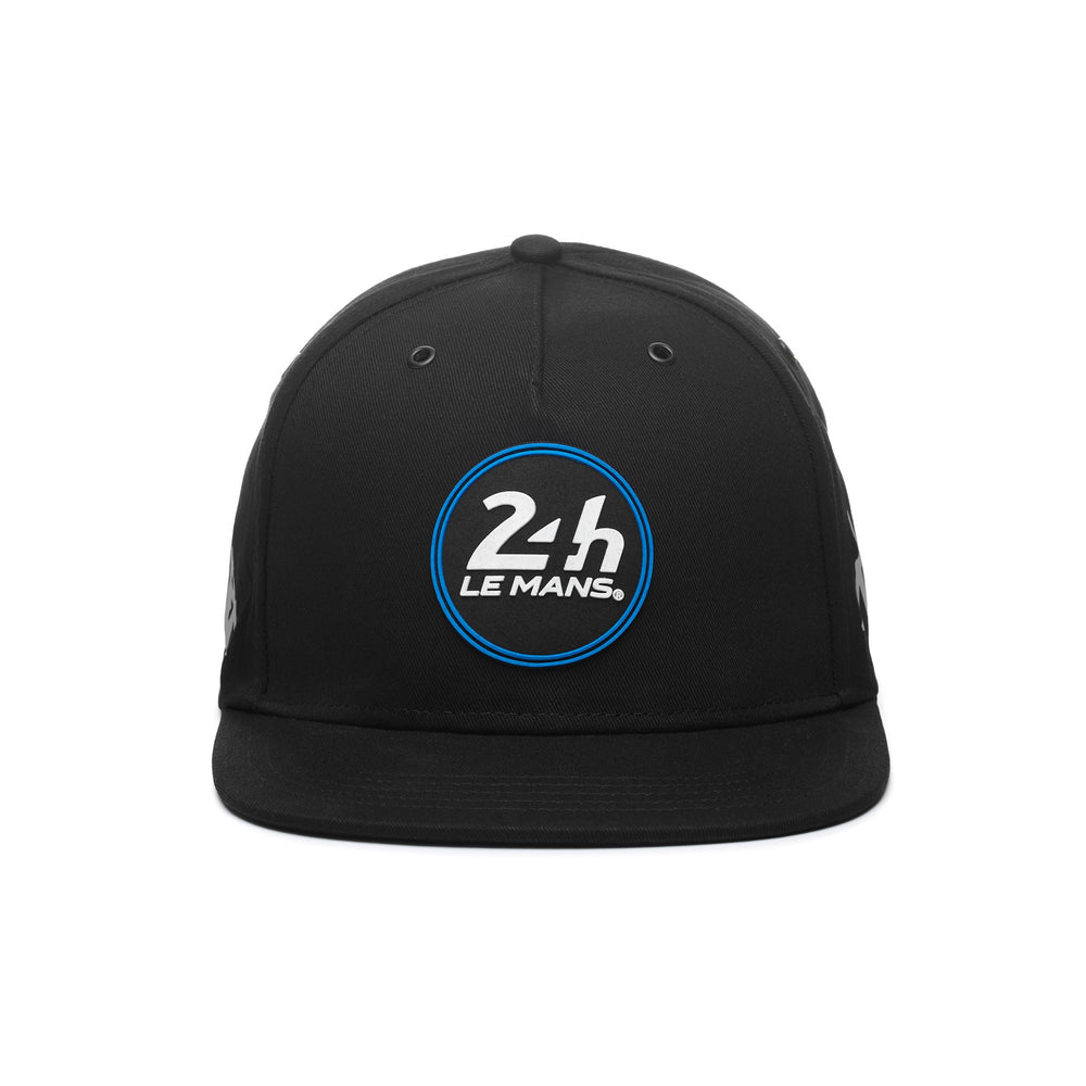Black Unisex Sportswear Cap with Flat Visor for Motor Racing 02