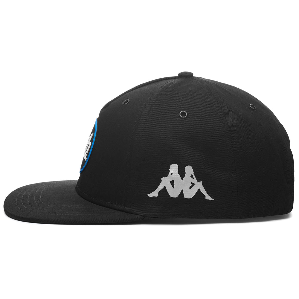 Black Unisex Sportswear Cap with Flat Visor for Motor Racing 02