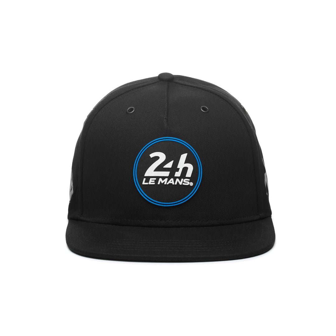 Casquette de sport unisexe noire avec visière plate pour les courses automobiles 01