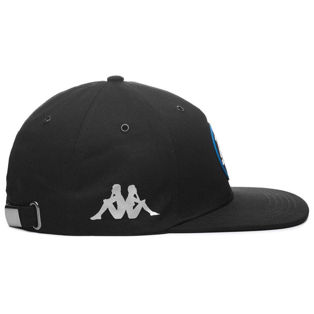 Casquette de sport unisexe noire avec visière plate pour les courses automobiles main
