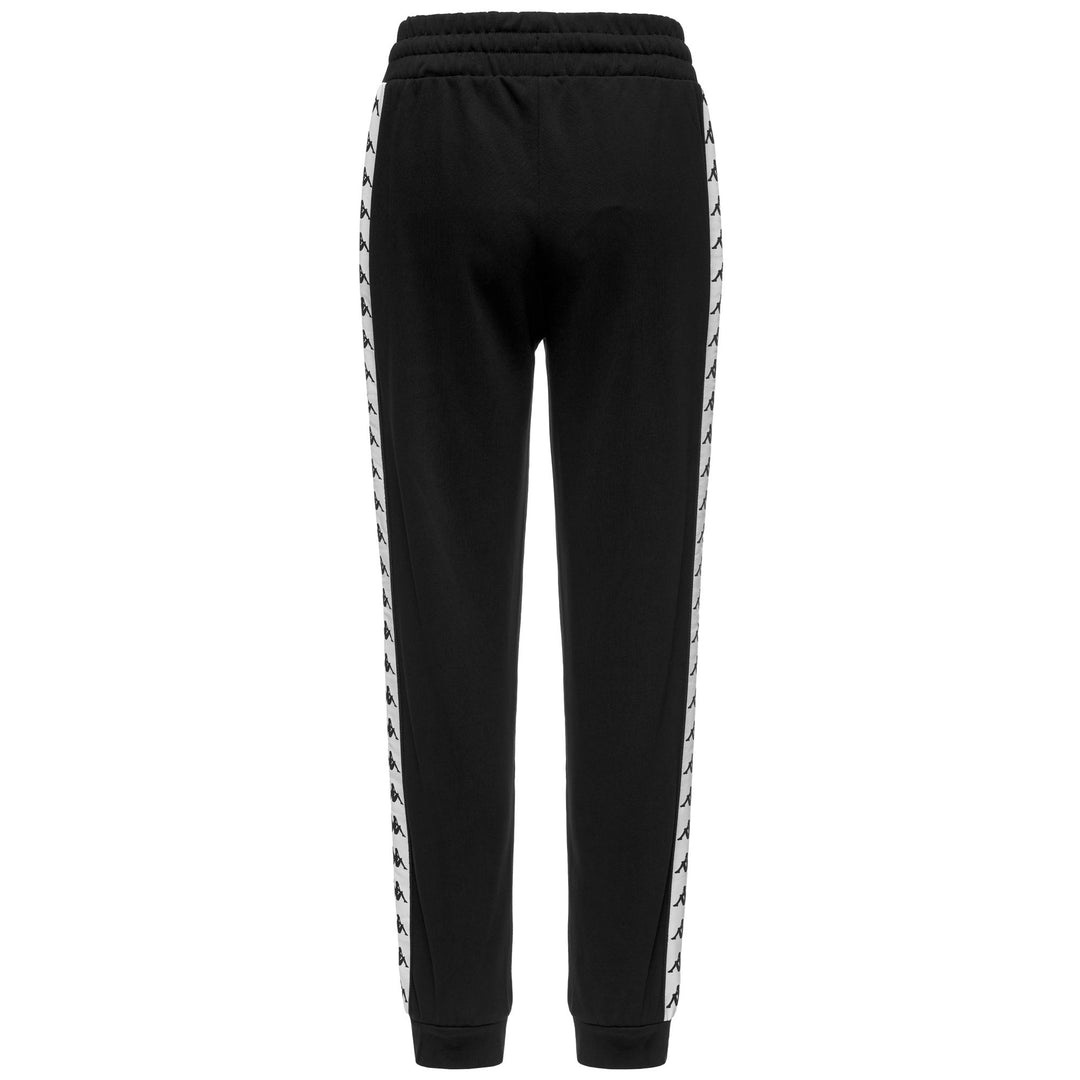 Pantalon de sport noir pour femme, coupe classique, en molleton français main