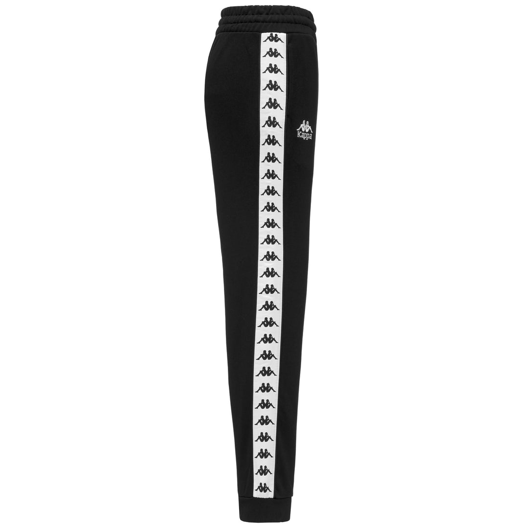Pantalones deportivos negros para mujer de corte regular en tejido French Terry main