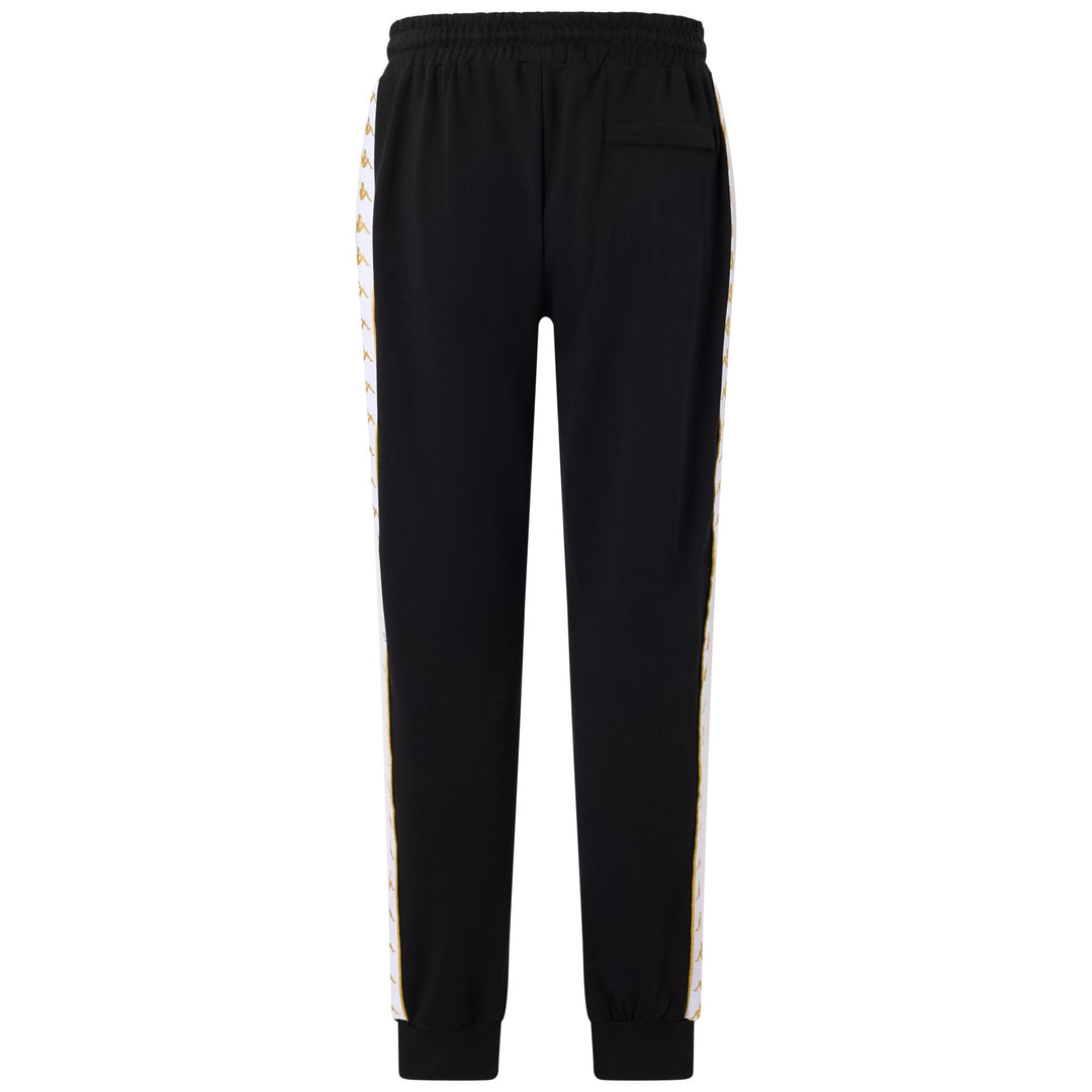 Pantalon de sport noir pour homme, coupe confort, en molleton français main