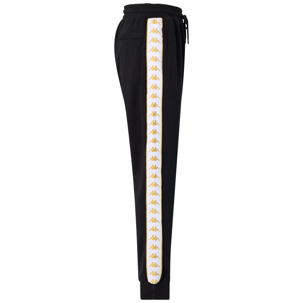 Black Men's Comfort Fit Sportswear Trousers in French Terry 02