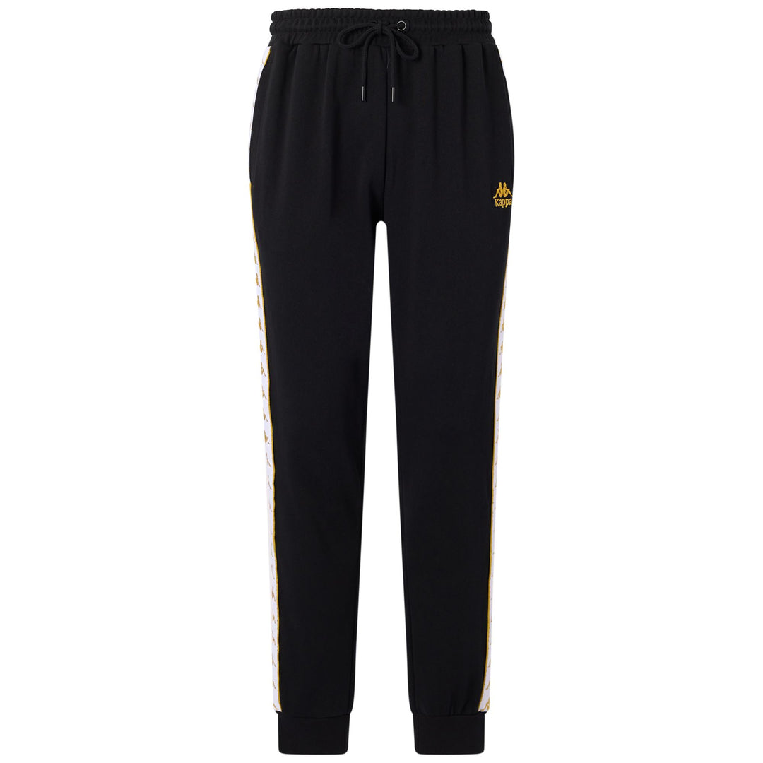 Black Men's Comfort Fit Sportswear Trousers in French Terry 01