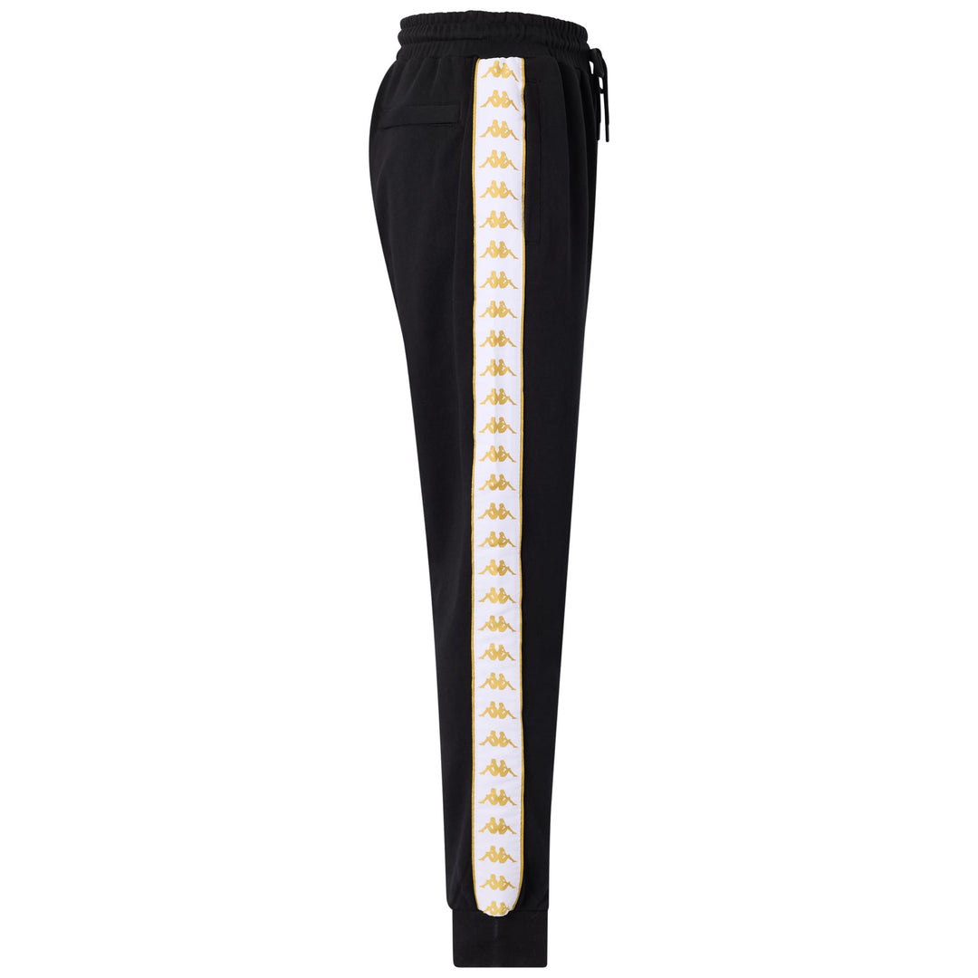 Pantalon de sport noir pour homme, coupe confort, en molleton français main