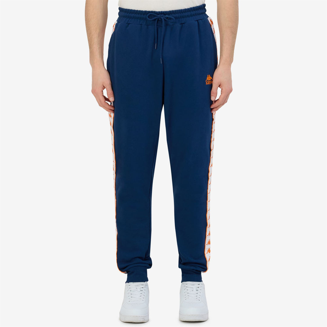 Pantaloni sportivi da uomo blu comfort fit in French Terry main
