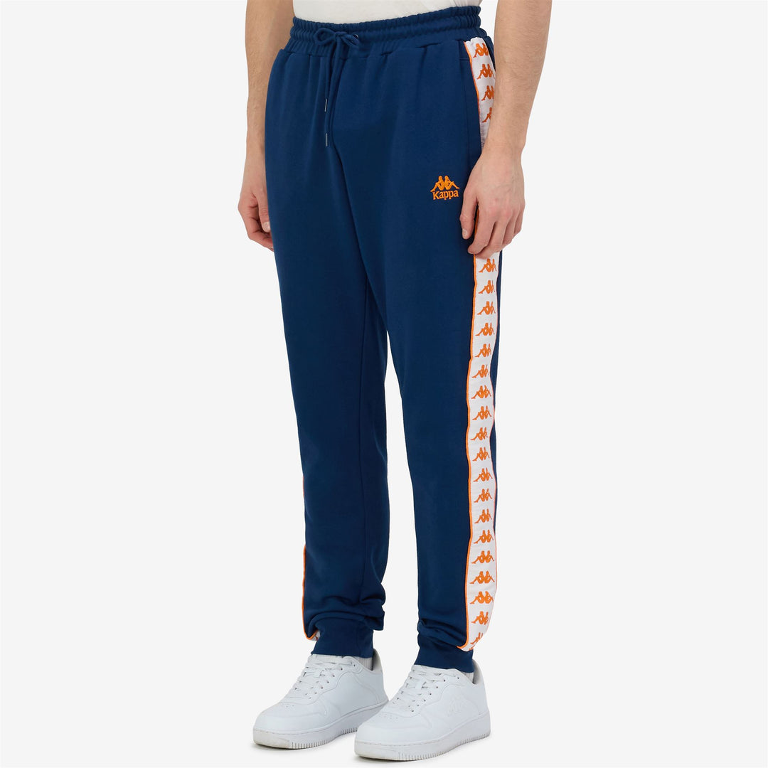 Pantaloni sportivi da uomo blu comfort fit in French Terry main
