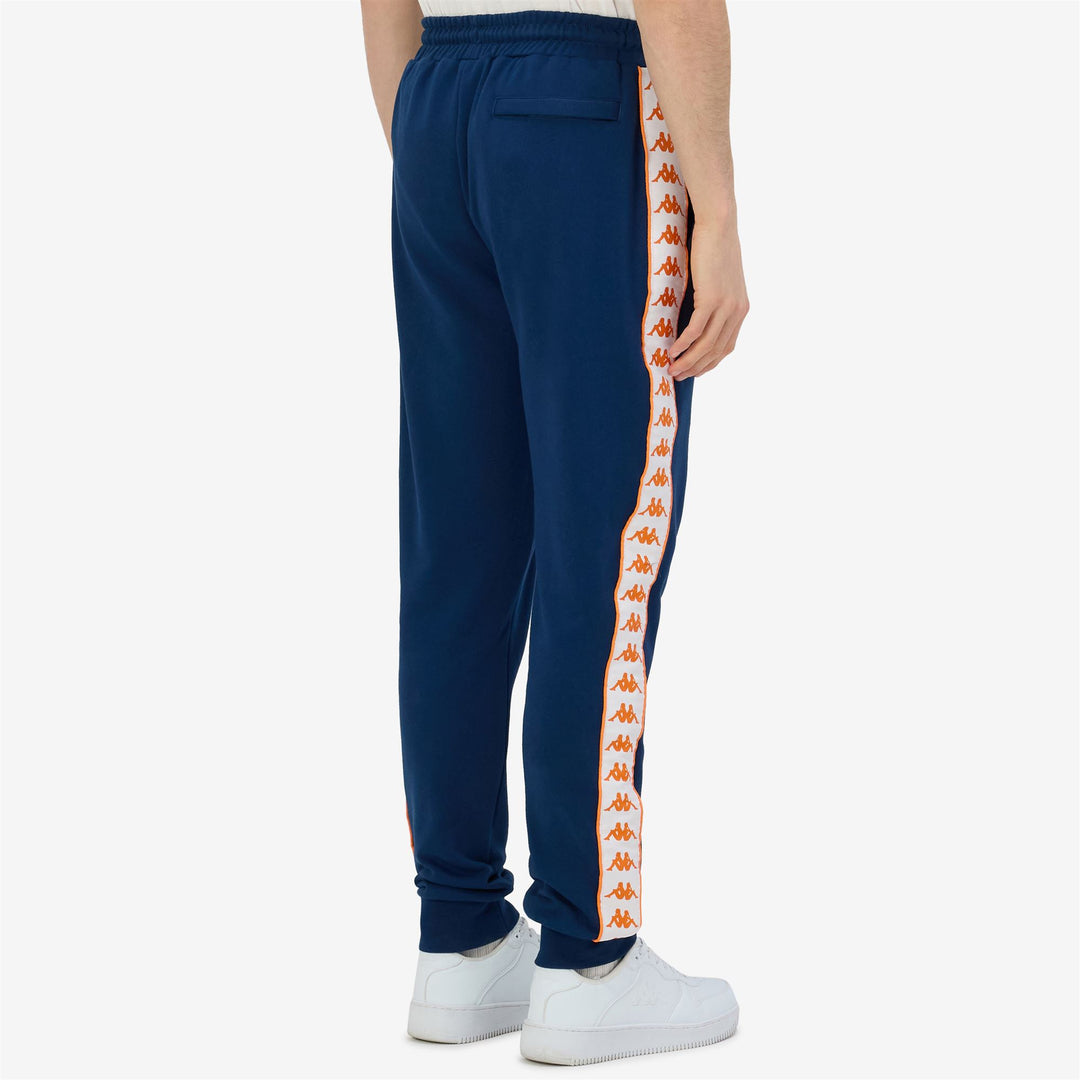 Pantaloni sportivi da uomo blu comfort fit in French Terry main