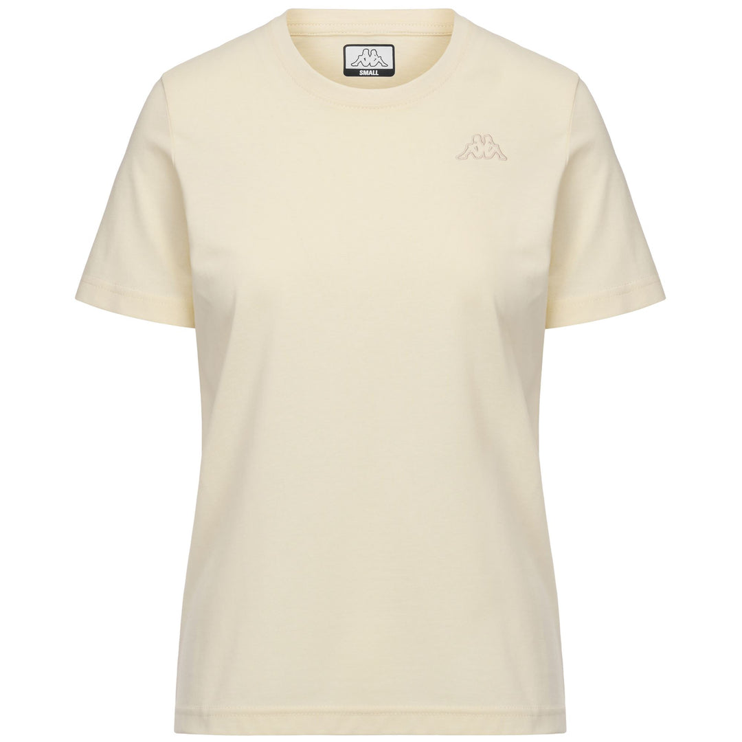 White Women's Jersey T-Shirt with Omini Logo Embroidery 01