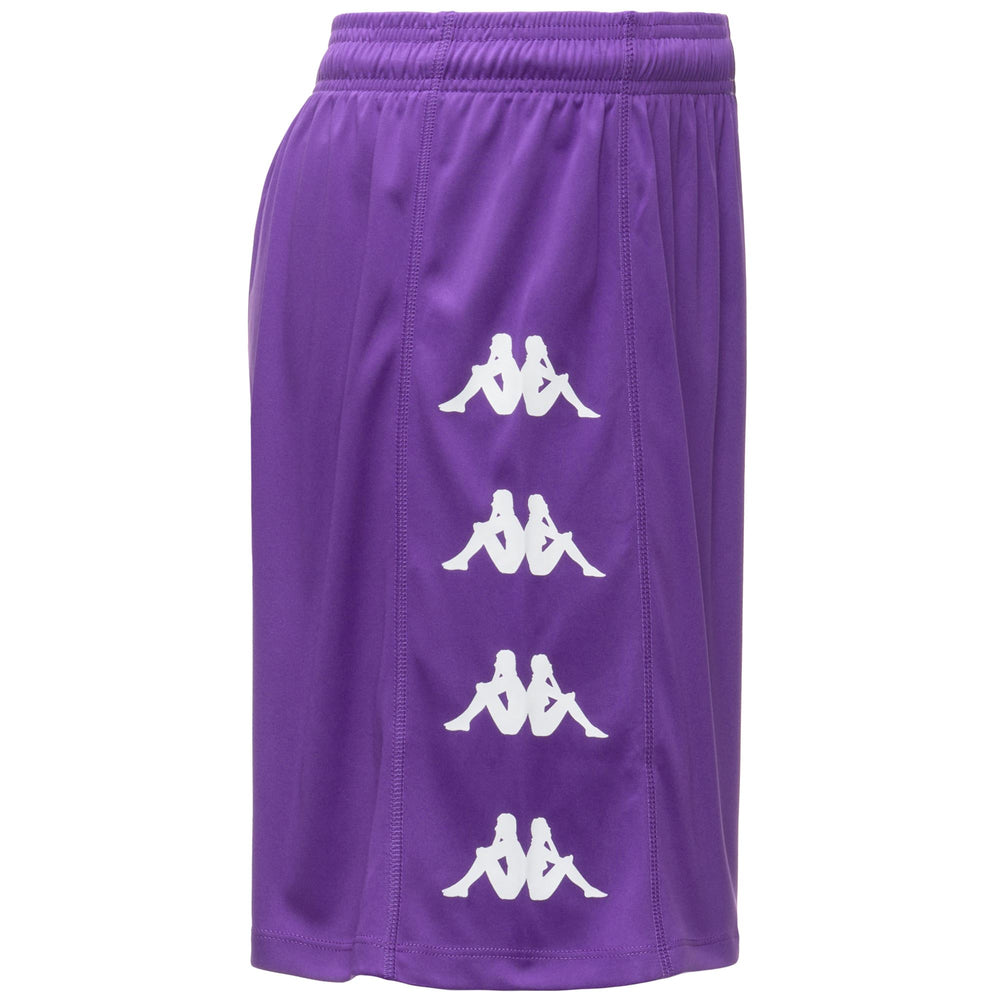 Men's Violet Regular Fit Soccer Shorts in Interlock Fabric 02