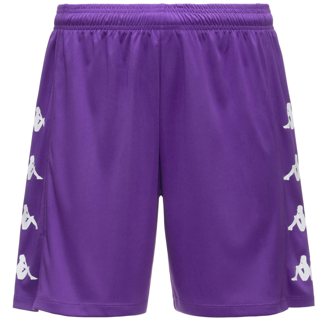 Men's Violet Regular Fit Soccer Shorts in Interlock Fabric 01