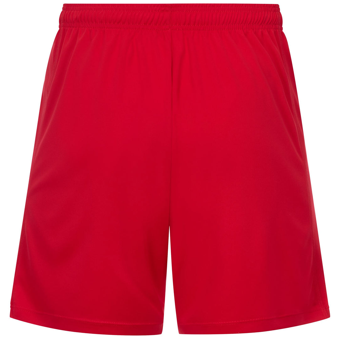 Pantalones cortos de fútbol de entrenamiento Kappa para hombre, color rojo, con inserciones laterales main