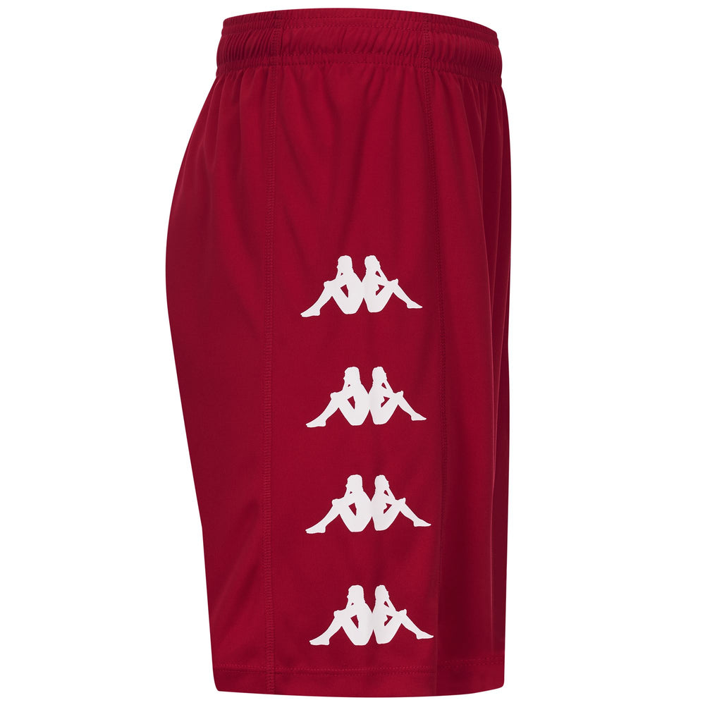 Red Men's Kappa Sport Training Shorts with Drawcord 02