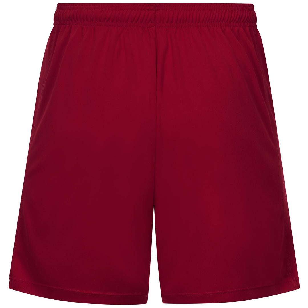 Pantalones cortos de entrenamiento Kappa Sport rojos para hombre con cordón ajustable main