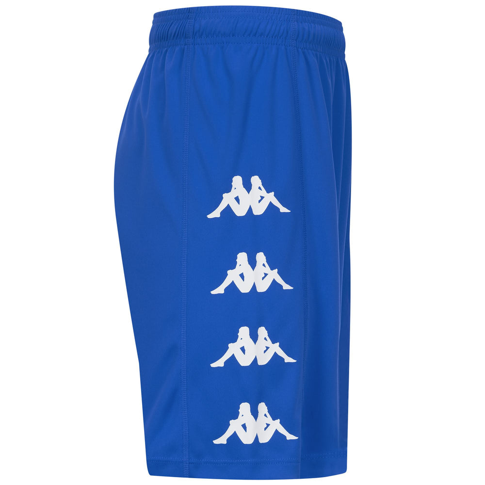 Blue sapphire Men's Football Training Shorts with Elastic Drawcord 02