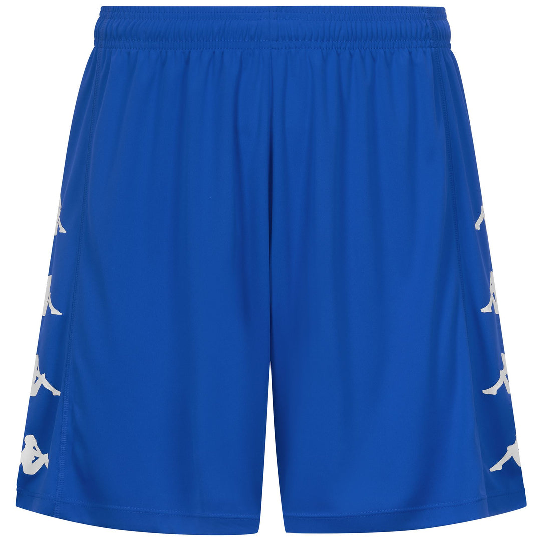 Blue sapphire Men's Football Training Shorts with Elastic Drawcord 01