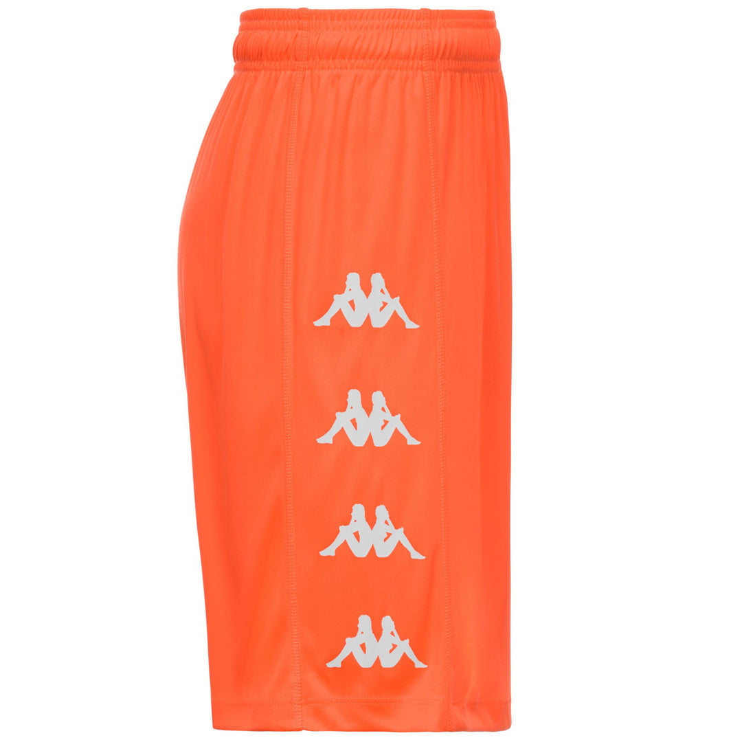 Neon Orange Men's Regular Fit Soccer Shorts in Interlock Fabric main
