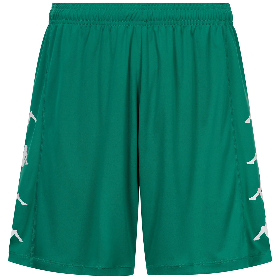 Green Men's Kappa Training Football Shorts with Drawcord 01