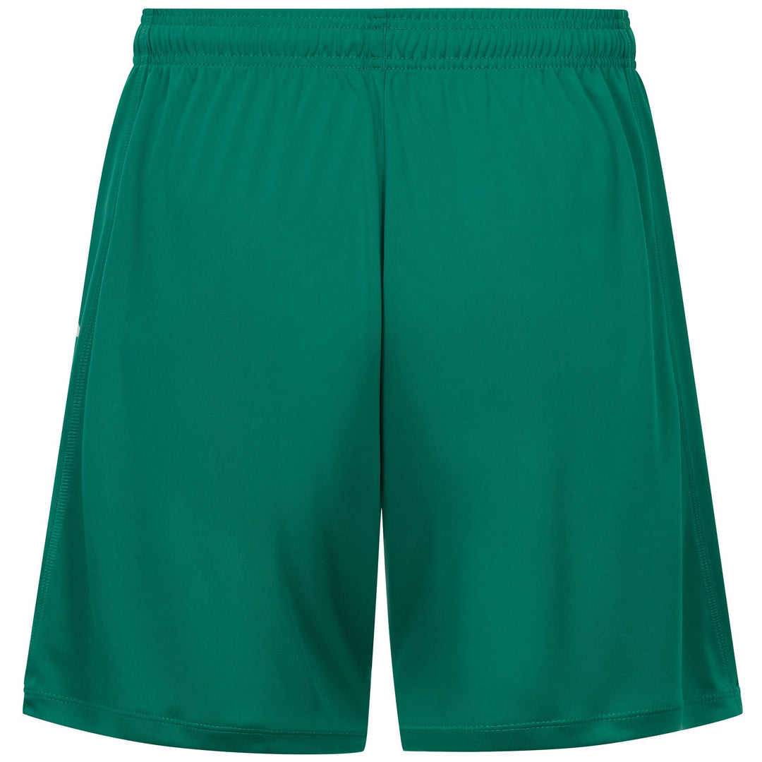 Pantalones cortos de fútbol de entrenamiento Kappa verdes para hombre con cordón ajustable main