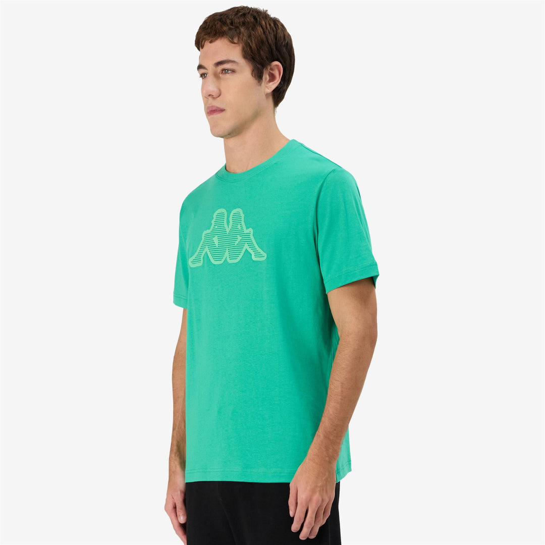 T-Shirt Sportiva Uomo Verde Blarney con Stampa Grafica main