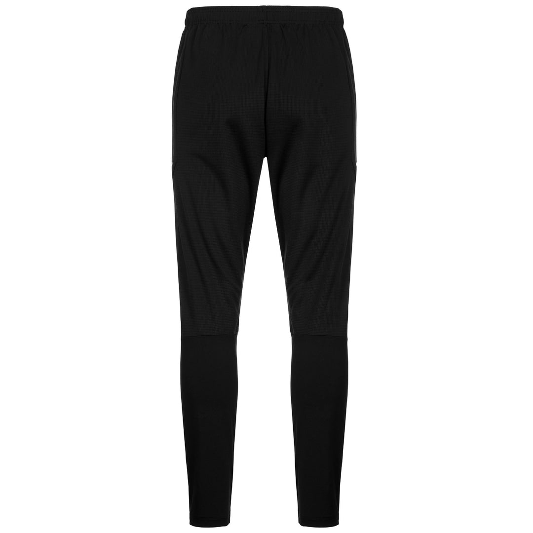 Black Men's Slim Fit Training Pants with Zippers main