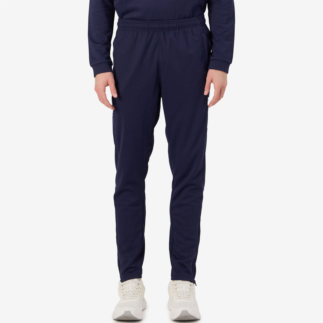 Blue marine Men's Slim Fit Training Pants with Compression Inserts main