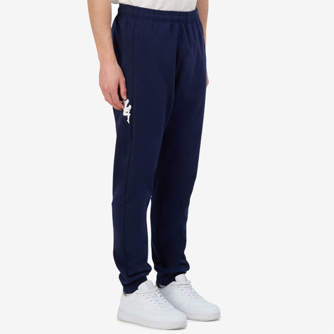 Marine blue Men's Slim Fit Sports Trousers with Zipper Pockets main