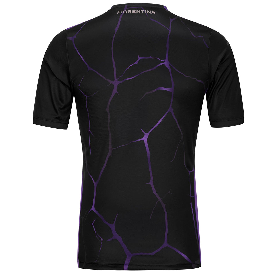 Camiseta de fútbol ACF Fiorentina para hombre color negro ajustada para antes del partido main