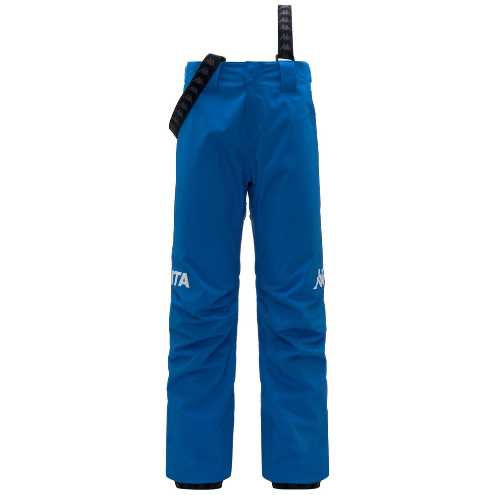Pantalon de ski rembourré bleu pour homme, coupe slim, avec protection imperméable 02