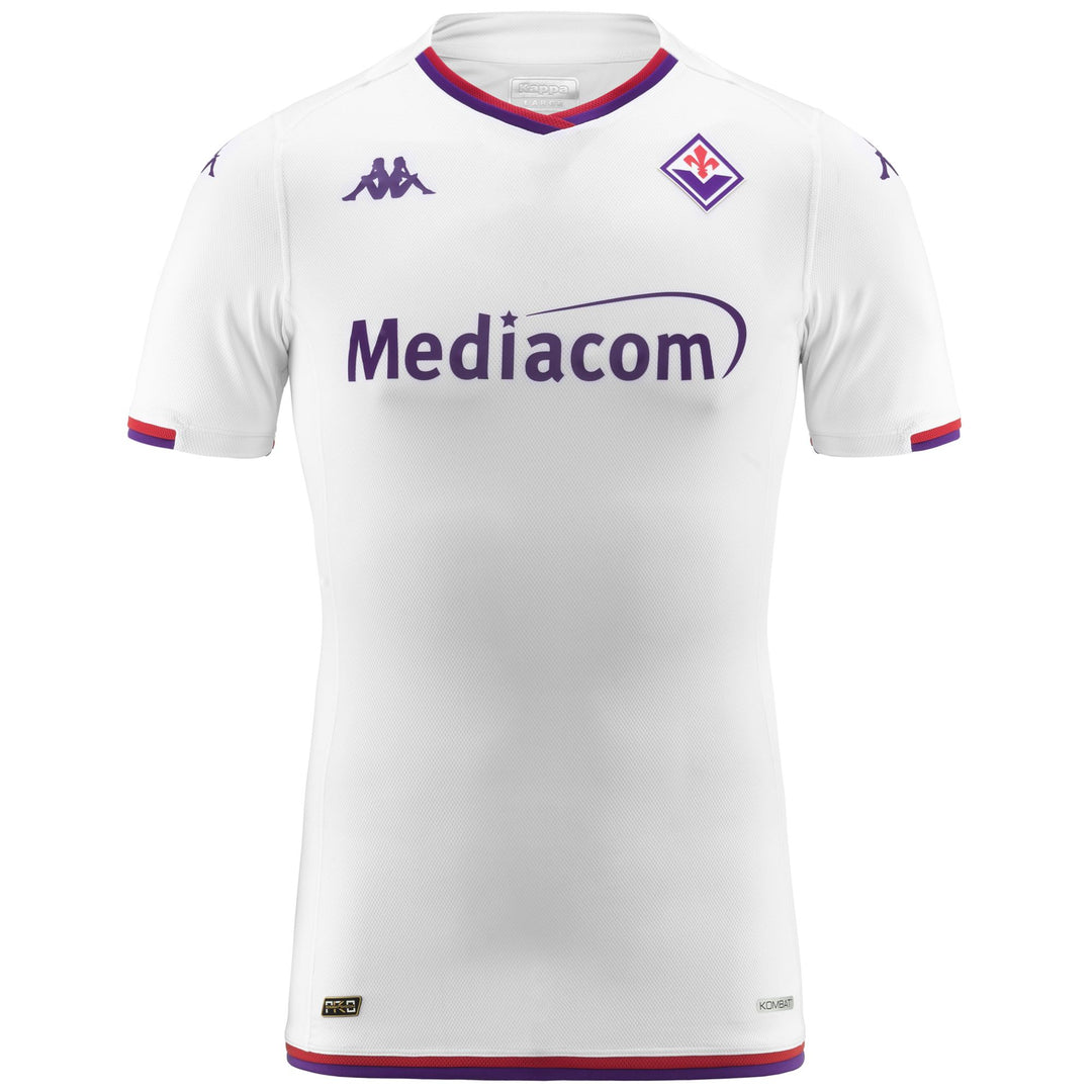 White Men's ACF Fiorentina Football Shirt in Recycled Stretch Fabric 01