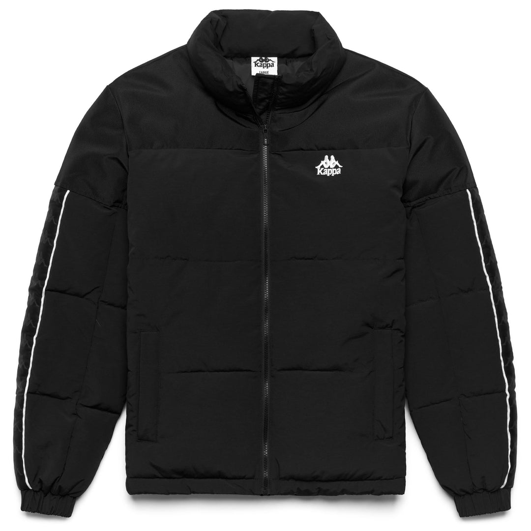 Chaqueta deportiva negra de corte cómodo para hombre con acolchado Repreve main