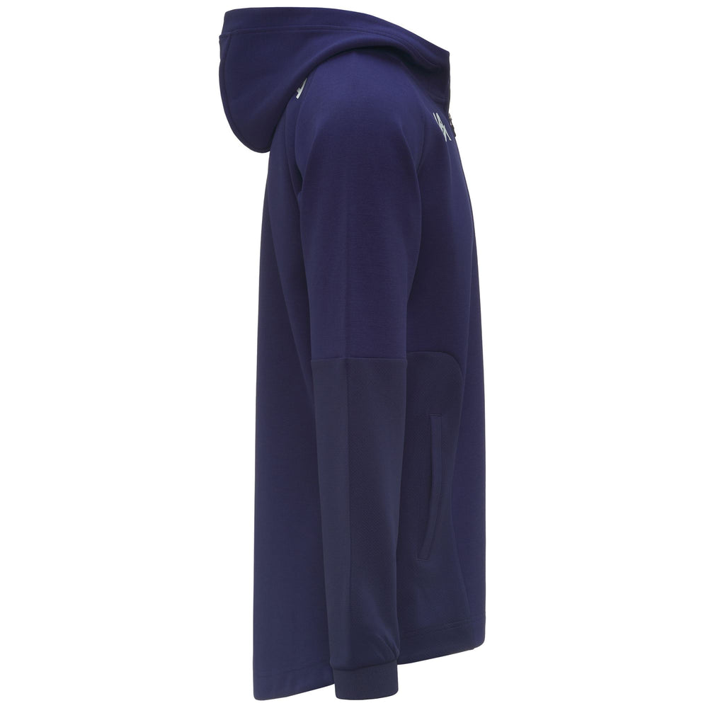 Sudadera con capucha de fútbol ACF Fiorentina de corte entallado para hombre color azul 02