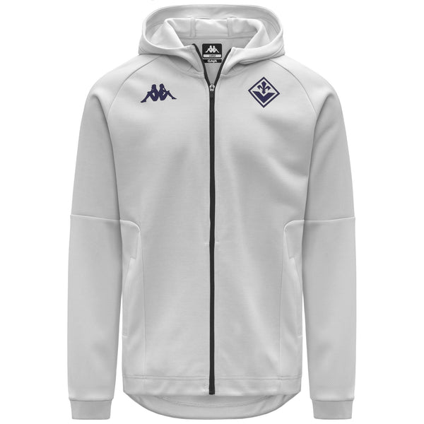 Grey Men's Slim Fit ACF Fiorentina Football Hoodie | Kappa