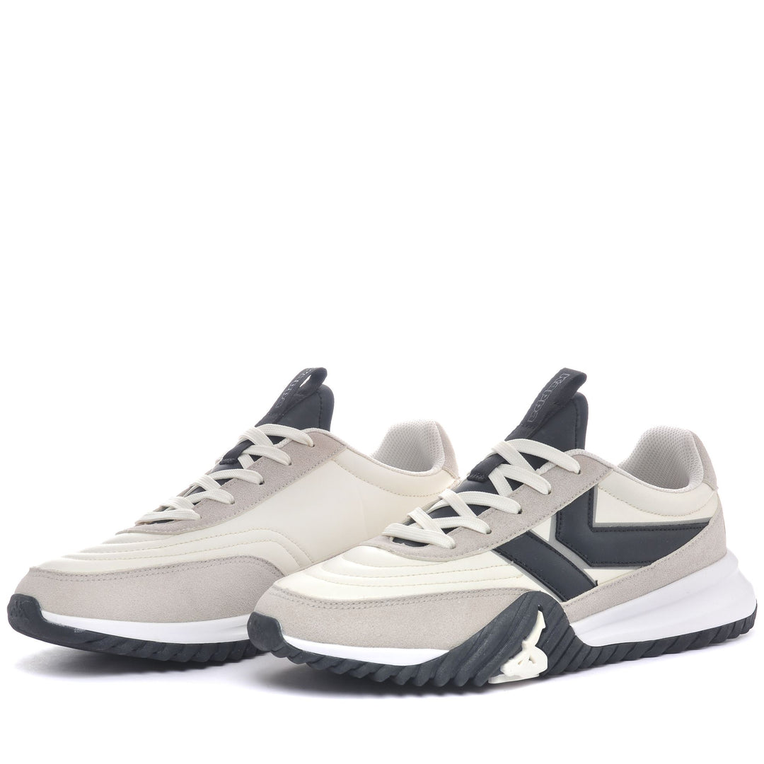 White unisex Low Cut Sneakers with Memory Foam Insole 01