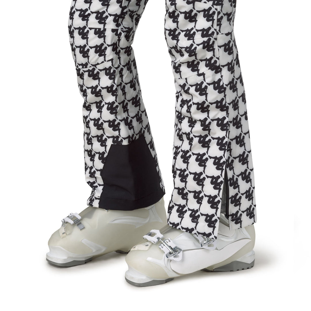 Black and White Women's Waterproof Padded Sport Trousers main