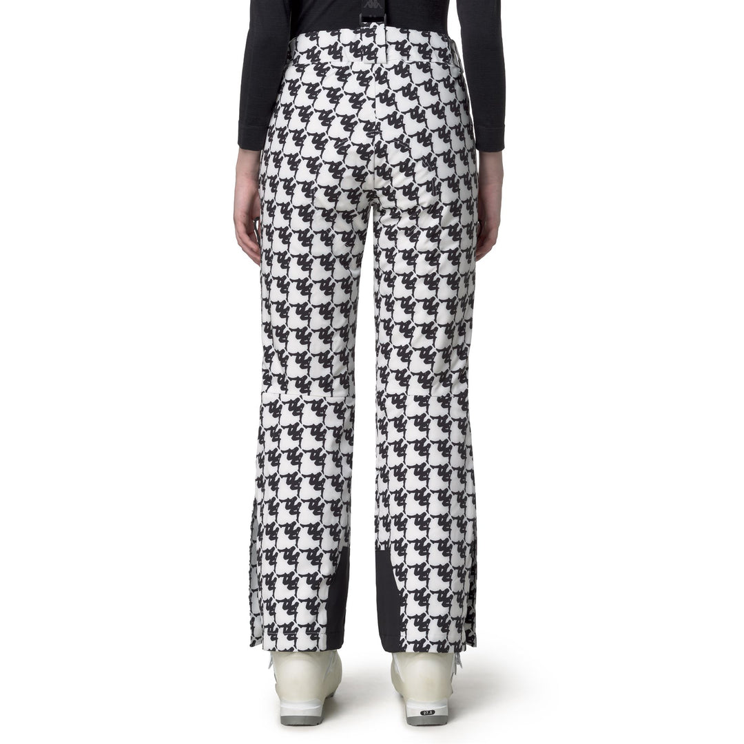 Black and White Women's Waterproof Padded Sport Trousers main