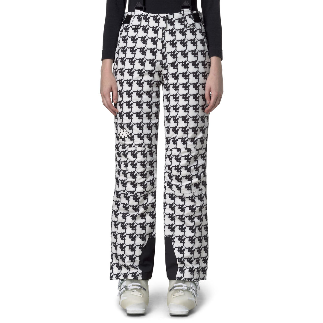 Black and White Women's Waterproof Padded Sport Trousers 01