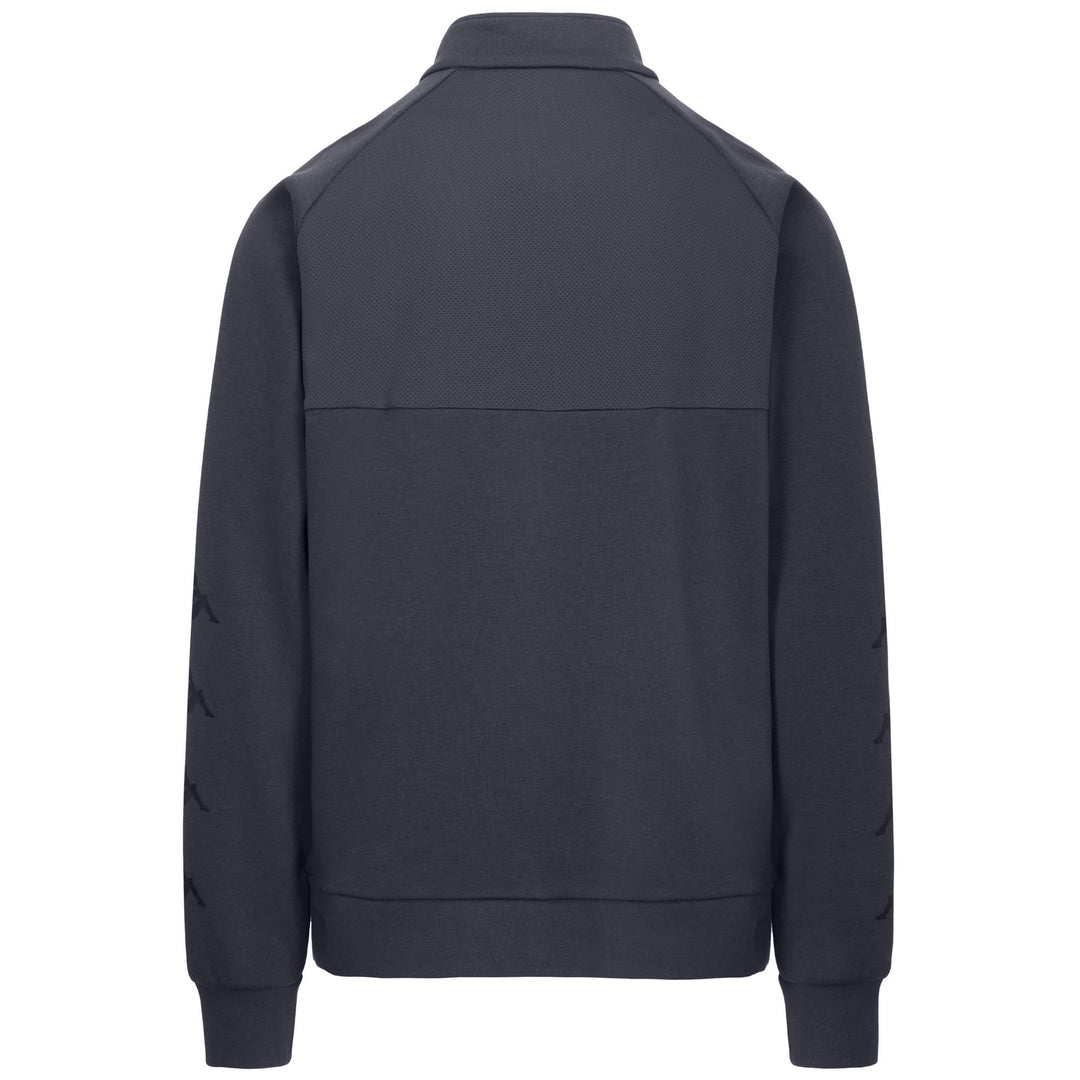 Grey Men's Fleece Jacket with Half Zip and Side Pockets main