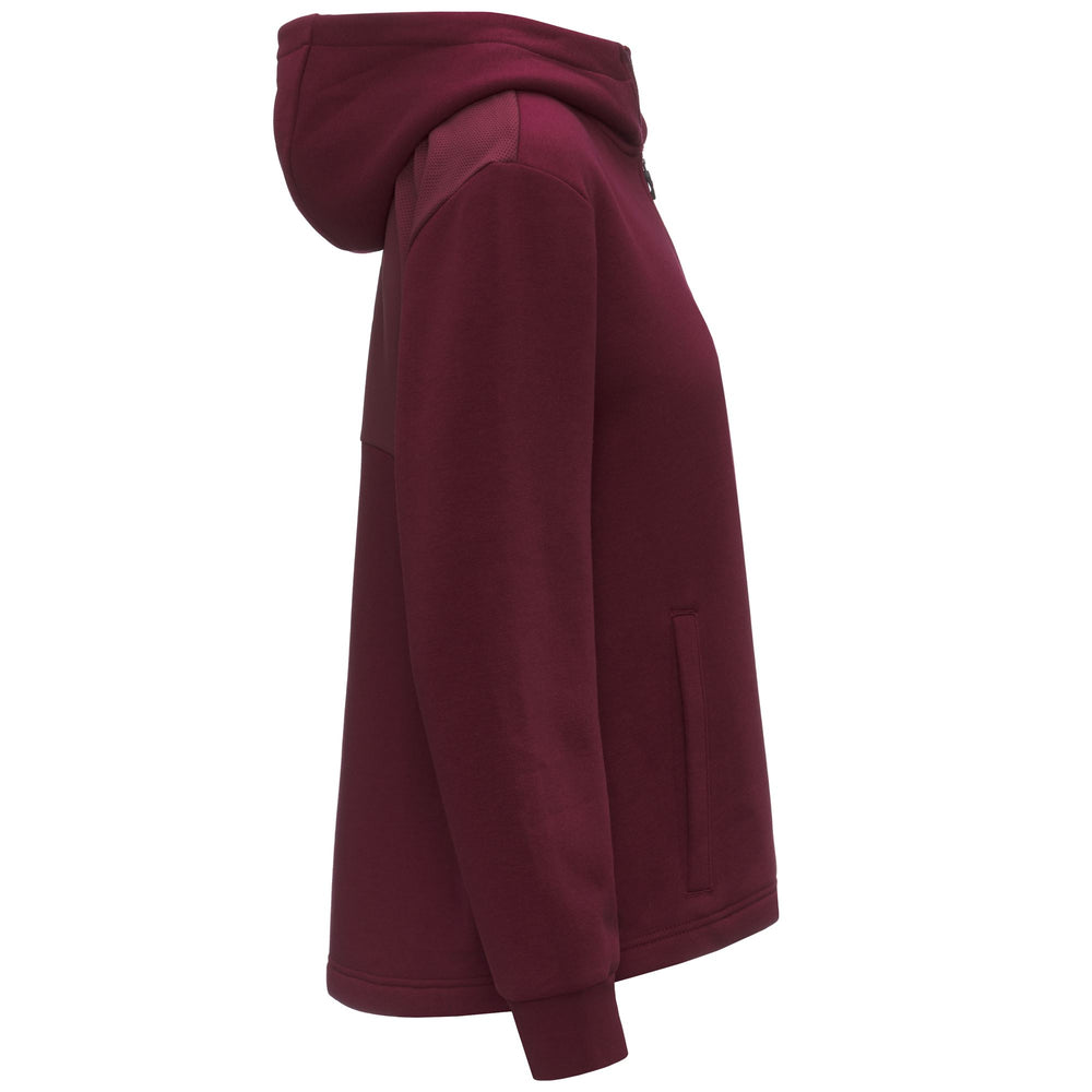 Red Women's Oversized Fleece Zip-Up Hoodie 02