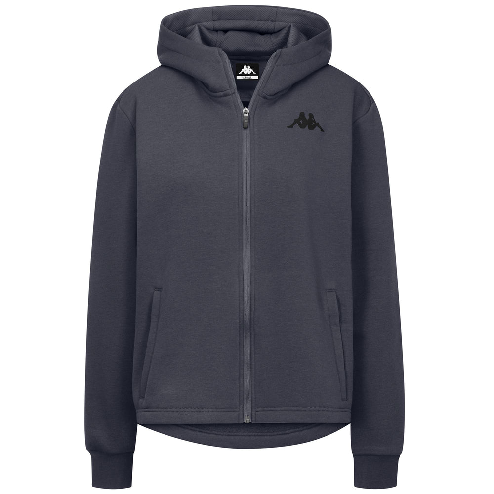 Grey Women's Oversize Fit Fleece Full-Zip Hoodie for Training 02