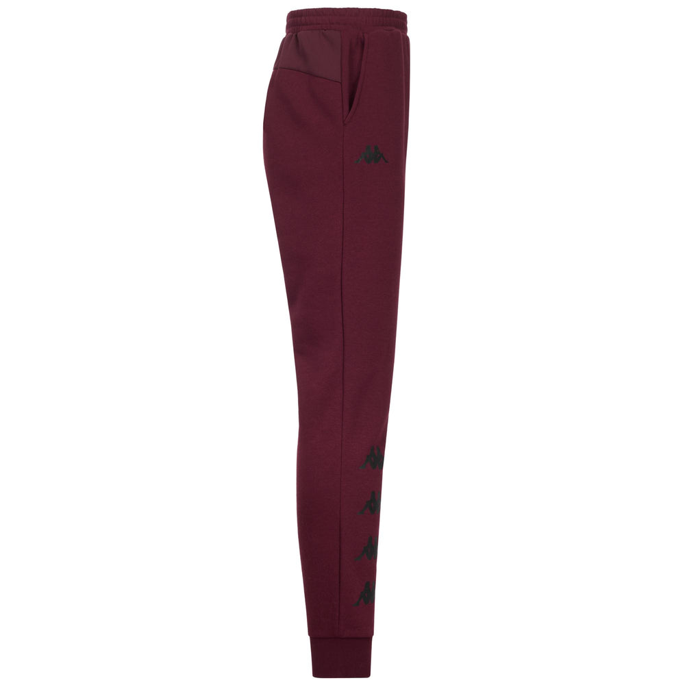 Red Men's Slim Fit Sport Trousers in Fleece Fabric 02