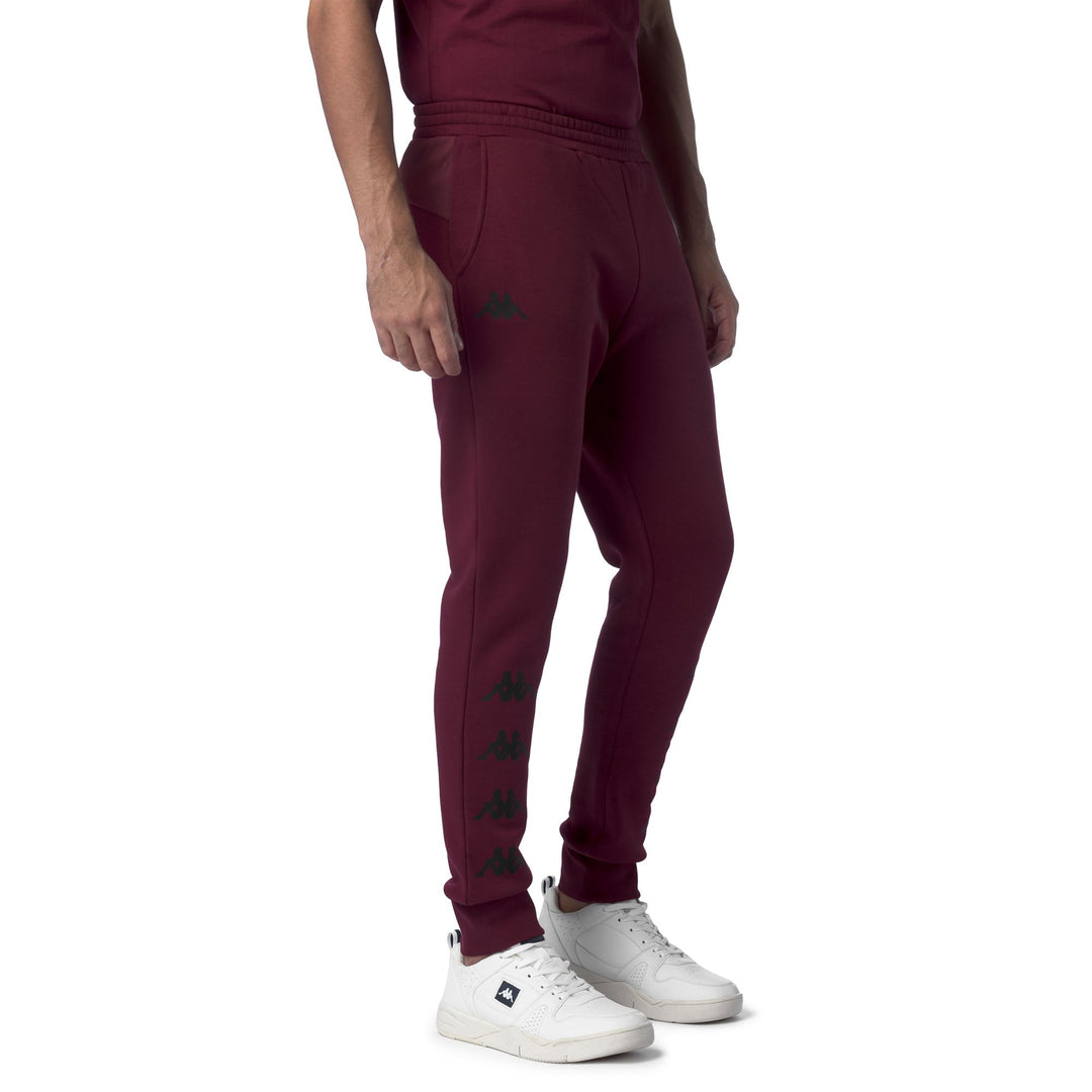Pantalones deportivos ajustados de polar para hombre en color rojo main