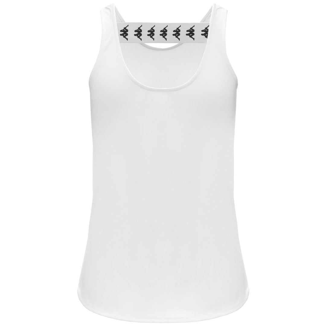 White Women's Regular Fit Polyester Training Tank Top main