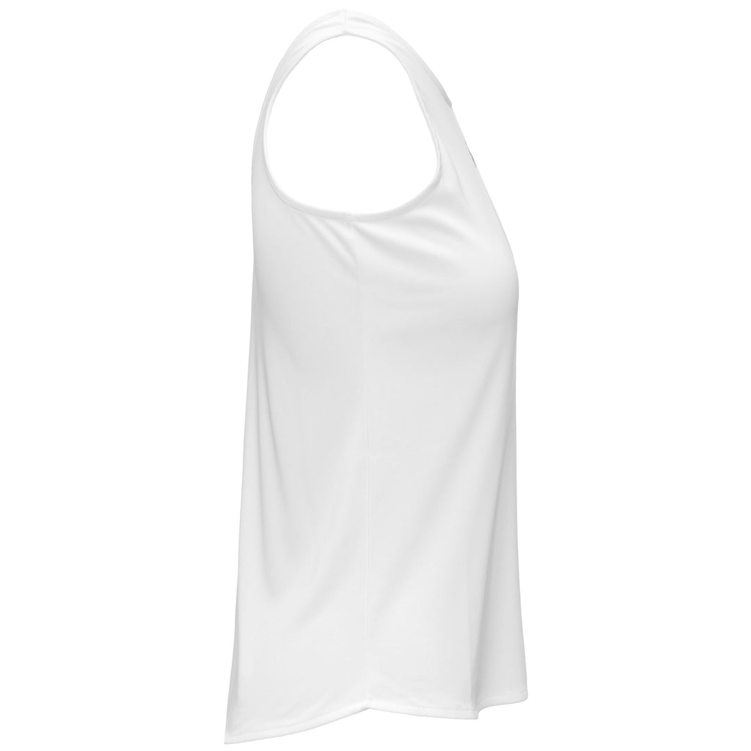 White Women's Regular Fit Polyester Training Tank Top main